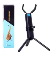 ﻿ ﻿ Alto/Tenor/Soprano Saxophone Stand Portable Foldable Professional Stand Meta