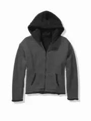 Victoria’s Secret Pink 2 in 1 Looks Reversible Sherpa Lined Full-Zip Hoodie