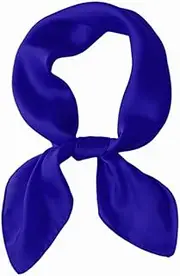 [Bwerfuet] Women Satin Scarf, Chiffon Satin Hair Bandanas Square Stain Scarf Vintage Head Scarves for Women 27.5 × 27.5inch