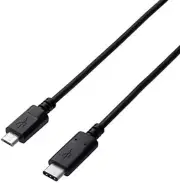 FastCharge USB-C to Micro-B Cable 0.5m 3A Black for Quick Data Transfer