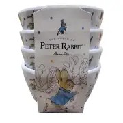 World of Beatrix Potter & Peter Rabbit Melamine Easter Tidbit Bowls Set of 4 NEW