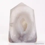 961g143mm Druzy Agate Geode Tower Point Natural Crystal Polished Quartz Healing