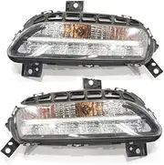 Car Fog Light Assembly Compatible with Porsche for Panamera 2010 2011 2012 2013 Car Front Foglight Car Fog Light Replacement 97063108203(1 Pair)