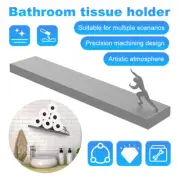 44CM Paper Roll Holder Stand Towel Holder Wall Mount Towel Roll Shelf Hercules