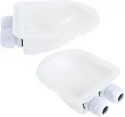 BESPORTBLE Piece Abs Solar Panel Cable Entry Gland Box for Caravan Sealing and Double Entry Ports