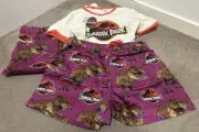 BNWT Peter Alexander Jurassic park Summer Pj Set- SIZE 14 Kids