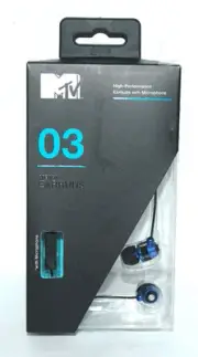 MTV 03 STEREO EARPHONE EARBUDS HIGH-PERFORMANCE WITH MINI MIC