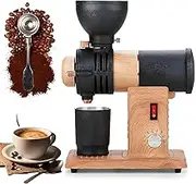 250g Bean Capacity Coffee Grinder Electric, Electric Coffee Grinder Stainless Steel Coffee Bean Grinders Burr with 10-Position Grind Selector Adjustable Speed Ghost Teeth Coffee Mill Log Color