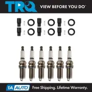 TRQ Ignition Coil Boots & Iridium Spark Plug Kit Set for Hyundai Kia New