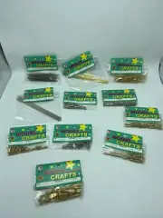 B.P.I Model Crafts Metal Pieces Supplies Silver & Gold New In Packages 11 Packs