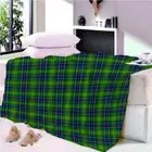 Grid Level Large Dark Light Sky 3D Warm Plush Fleece Blanket Picnic Sofa Couch