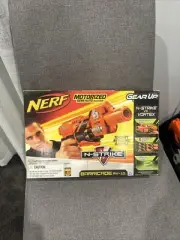 Nerf Barricade RV-10 Dart Blaster Motorised Semi Auto Toy N-Strike Gear Up Gun