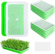 10Pcs Seed Sprouter Tray with Drain Holes - BPA Free Seed Garden Plant Germinati