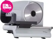 200W Electric Food Slicer, Stainless Steel Blade, Adjustable for Meat, Cheese