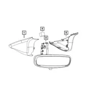 Genuine Mopar Mirror Cover 6PA29DX9AA