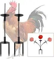 Oooct 2 Pack Chicken Peck Toys, Metal Chicken Swing Feeder, Chicken Enrichment Toys, Chick Slow Feeder Toy, Chicken Coop Toys for Hens Poultry Duck Birds Parrots