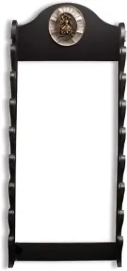 Sword fort katana wall mount, Sword Racks, black wood wall-mounted 8-layer katan