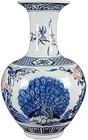 Chinese Ceramic AntiBlue and White Porcelain Large Vase Study Room Wedding Decoration