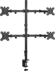 Quad Monitor Desk Mount, Heavy Duty Stand, Full Adjustable Arms