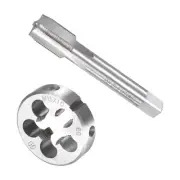 M15 x 1mm Metric Machine Thread Tap and Round Die Set x 1 Set 4 Flutes HSS