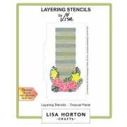 Lisa Horton Crafts Layering Stencils-Tropical Panel