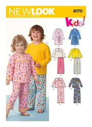 New Look Sewing Pattern 6170 N6170 Toddlers' & Child's Cozywear