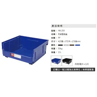 【歲末清倉超值購】 樹德 分類整理盒 HB-250 (100入) 耐衝擊 收納 置物/工具箱/工具盒/零件盒/分類盒
