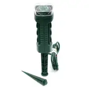 6 Outlet Outdoor Yard Grounded Power Stake Timer DawnDust Light Sensor UL LISTED