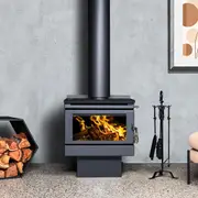 Bare Outdoors Freestanding Wood Fire - Fan Forced Convection Heater