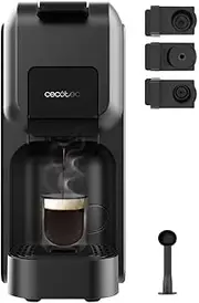 [Cecotec] Cremmaet Compact Superautomatic Coffee Maker with Compact Steamer 1350W, 19 Bars, Thermoblock System, 150g Coffee Bean Tank with Grinder and 1.1L Water