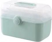 Ipetboom Box Multi Layer Medicine Storage Box Portable Family Use Organizer Cedar Handle for Travel Smooth Opening for Easy Access to Medications
