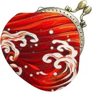 [Holibanna] Wave Pattern Bag Small Pouch for Women Cartoon Purse Keychain Wallet Change Purse