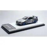 模型收集 MC 1:64 SKYLINE R34 25GT TURBO 白皇后限量 999 壓鑄模型車