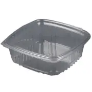 Koda Cup 48 oz. (3/4 Gallon-Size) RPET Plastic Hinged Lid Containers | 200/Case