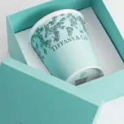 Tiffany & co. Coffee Cup Tiffany Wonder Exhibition Limited Blue New unused JP
