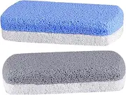 2pcs Abrasive Stone Foot Grinder Scrubber Scraper Tool Pedicure Tools Pumice Stone for Cleaning Foot Exfoliator Dark Elbow Remover Pumice Stone for Hands Heel Scraper Foam Glass