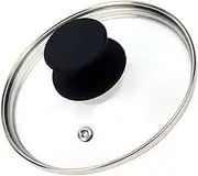 HEVSTIL Universal Lid for Pots, Pans and Skillets,6inch /15cm Clear Glass Pot Lid with Heat Resistant Silicone Handle Glass Replacement Lid for Frying Pan, Frying Pans,Pan Lid, Cast Iron, CrockPot