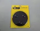Lodge Cast Iron Silicone Magnetic Trivet Black Round 5.75" New NOS