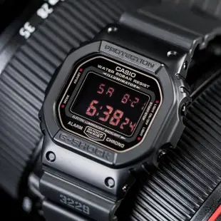 【CASIO 卡西歐】G-SHOCK 神秘暗黑經典潮流概念錶(黑-DW-5600MS-1DR)