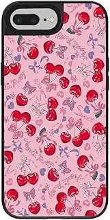 Ehreus for iPhone 7 Plus/ 8 Plus Phone Case, Cute Coquette Aesthetic Bow Chreey Pattern Shock-Absorbent Protective iPhone 7 Plus/iPhone 8 Plus Case for Women Girls Girly
