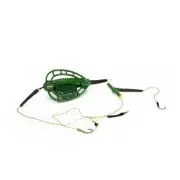 1pcs Carp Fishing Bait Cage Line Group Feeder Sinker String Hook Bait Basket