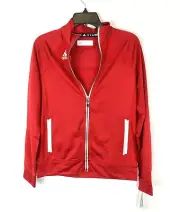 Adidas Women’s Size Small Red Climalite Zip Up Jacket, Activewear