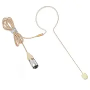 Headset Microphone Single Ear Earset Headworn Over Ear Hanging Condenser Omni...