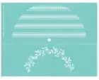 NEW “FARMHOUSE HALF CIRCLE PATTERNS” Chalk Couture Chalk Transfer Stencil Size B