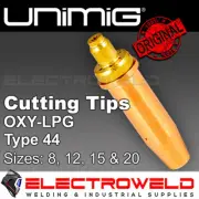 1/3 Unimig Type 44 LPG Oxygen Cutting Tips Size 15 Nozzles Torch Gas Propane Oxy