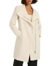 [Marcs] Sophie Felted Wool Coat in Ecru