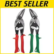 American-Made Offset Aviation Snips with Precision Forged Blades - Set of 2