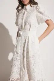 Decjuba DAPHNE LACE MIDI DRESS Size 10 RRP $249.95