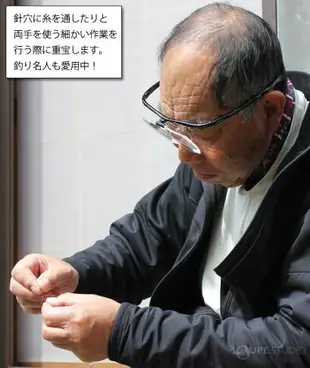 日本 雙筒眼鏡放大鏡 HF-61DEF 3種倍數