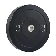 Kangaroo Fitness 20KG Black Bumper Plate – Durable & Reliable Weight Plate